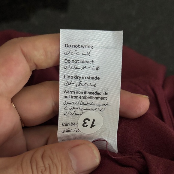 Women's Burgundy Pants - Picture 7 of 7